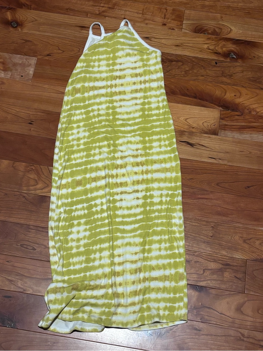 Yellow Tie-Dye Maxi Dress